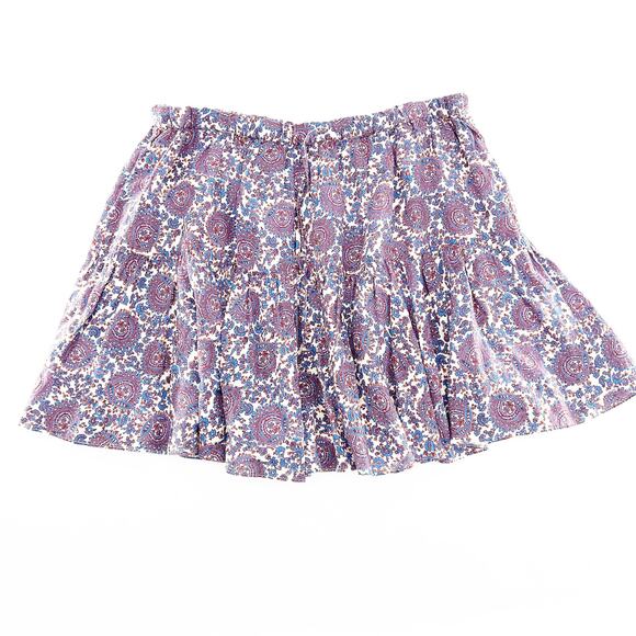 J. Crew Tiered Mini Skirt in Floral Bouquet Linen - Picture 2 of 6